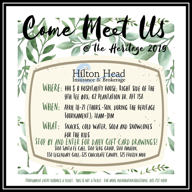 Hilton Head Insurance, Hospitality, Heritage
